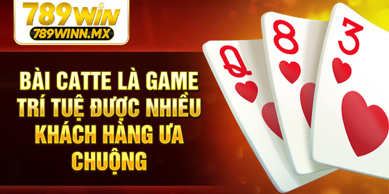 Bài Catte là game trí tuệ được nhiều khách hàng ưa chuộng